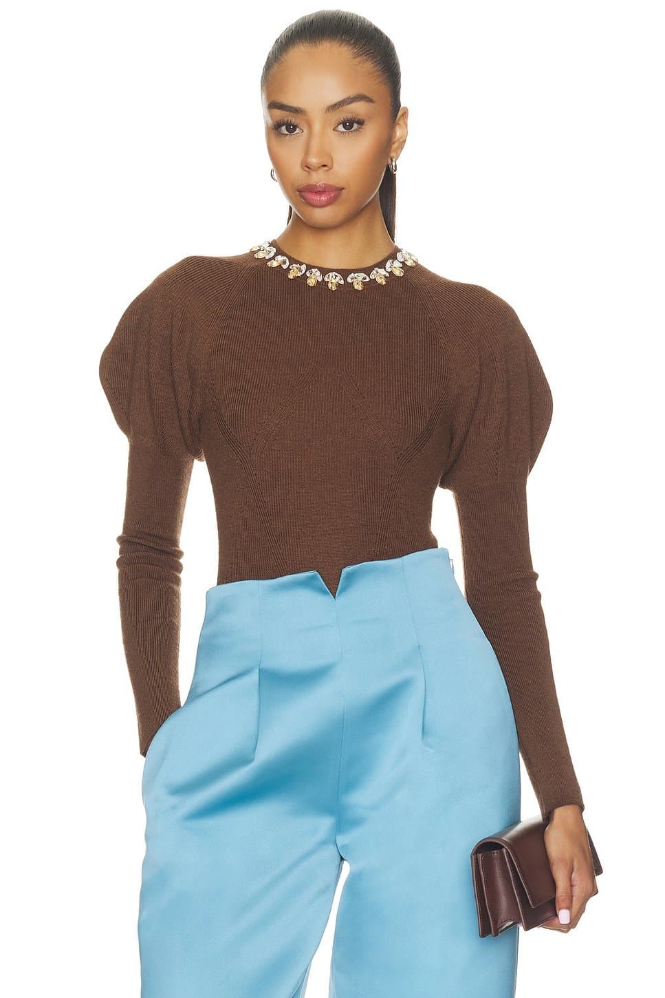 revolve Imara Wool Bodysuit With Embellishments