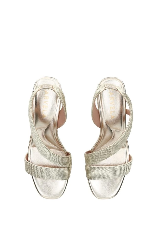 Carvela Carvela Women's 'Gala Wedge 70' Fabric Heels in Gold - 2