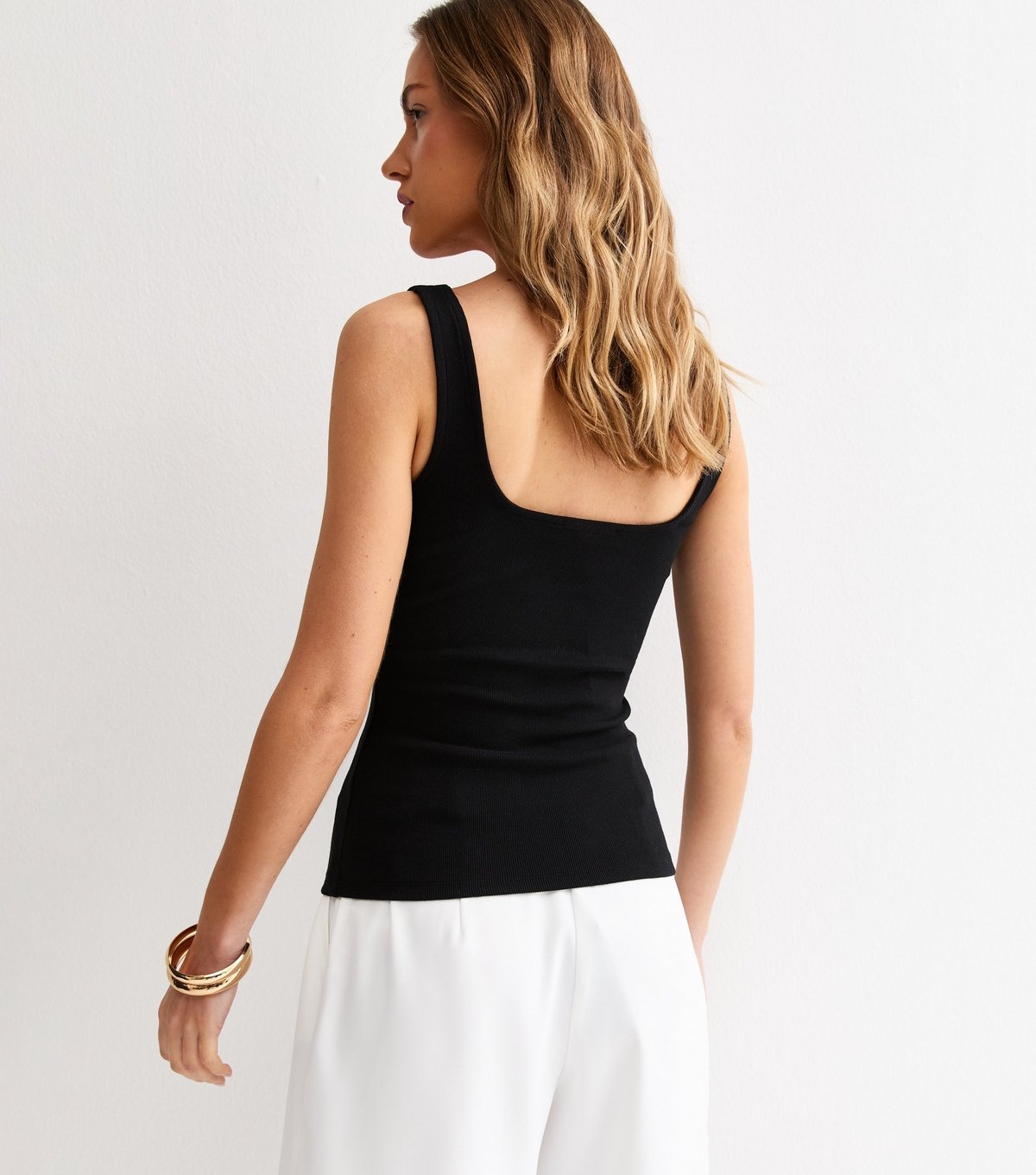 New Look Women's Premium Black Square Neck Top New Look - 4