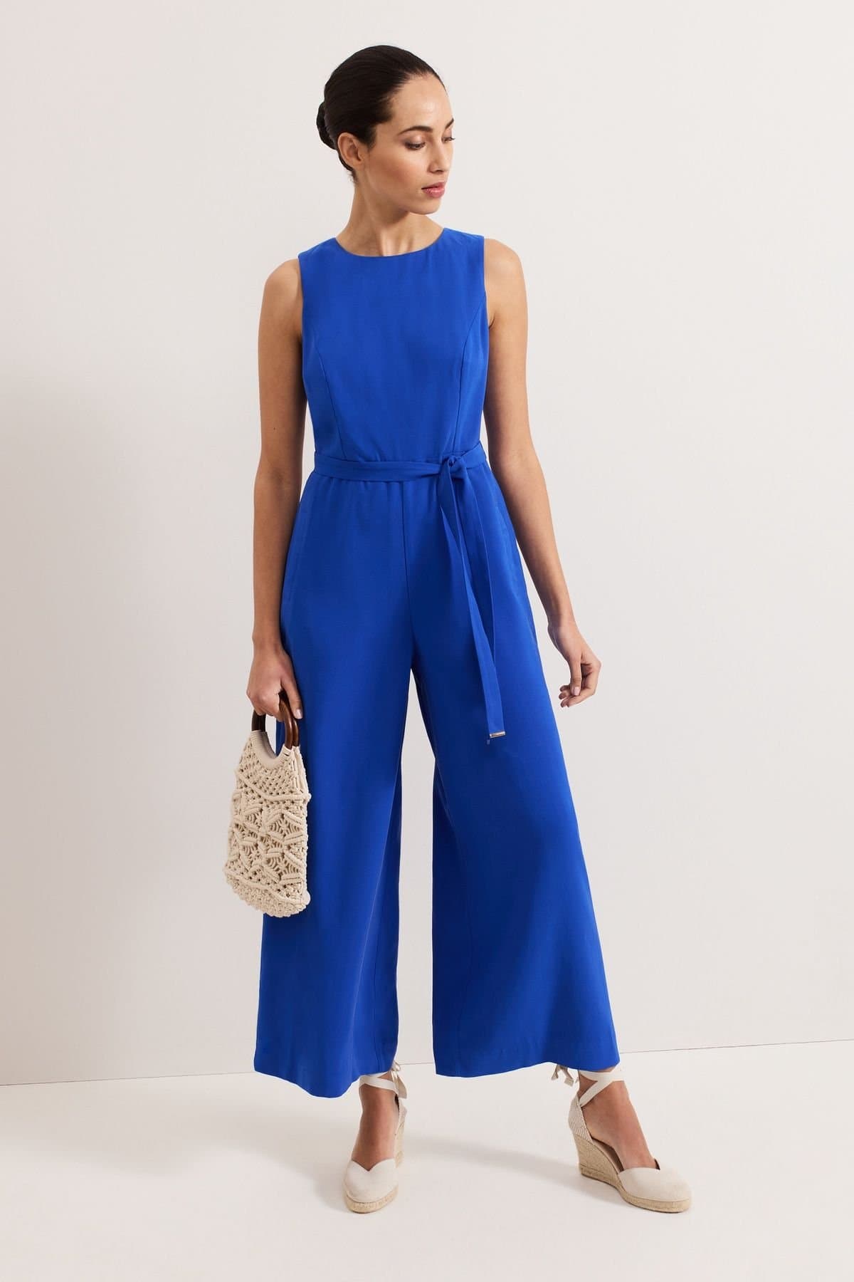 Phase Eight Phase Eight Women's Marta Plain Jumpsuit in Cobalt