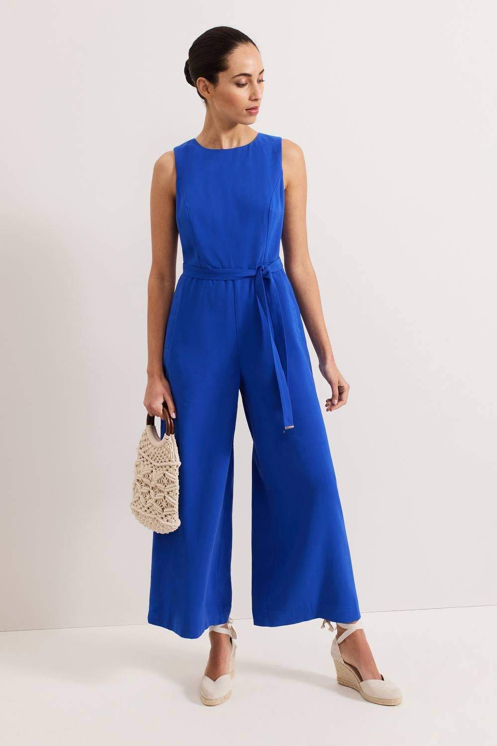 Phase Eight Phase Eight Women's Marta Plain Jumpsuit in Cobalt - 3