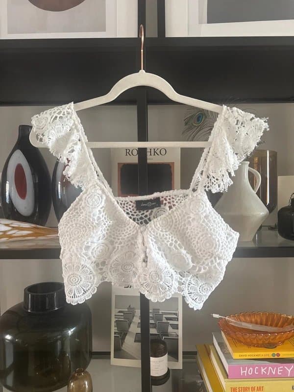 ASOS Crochet crop top S