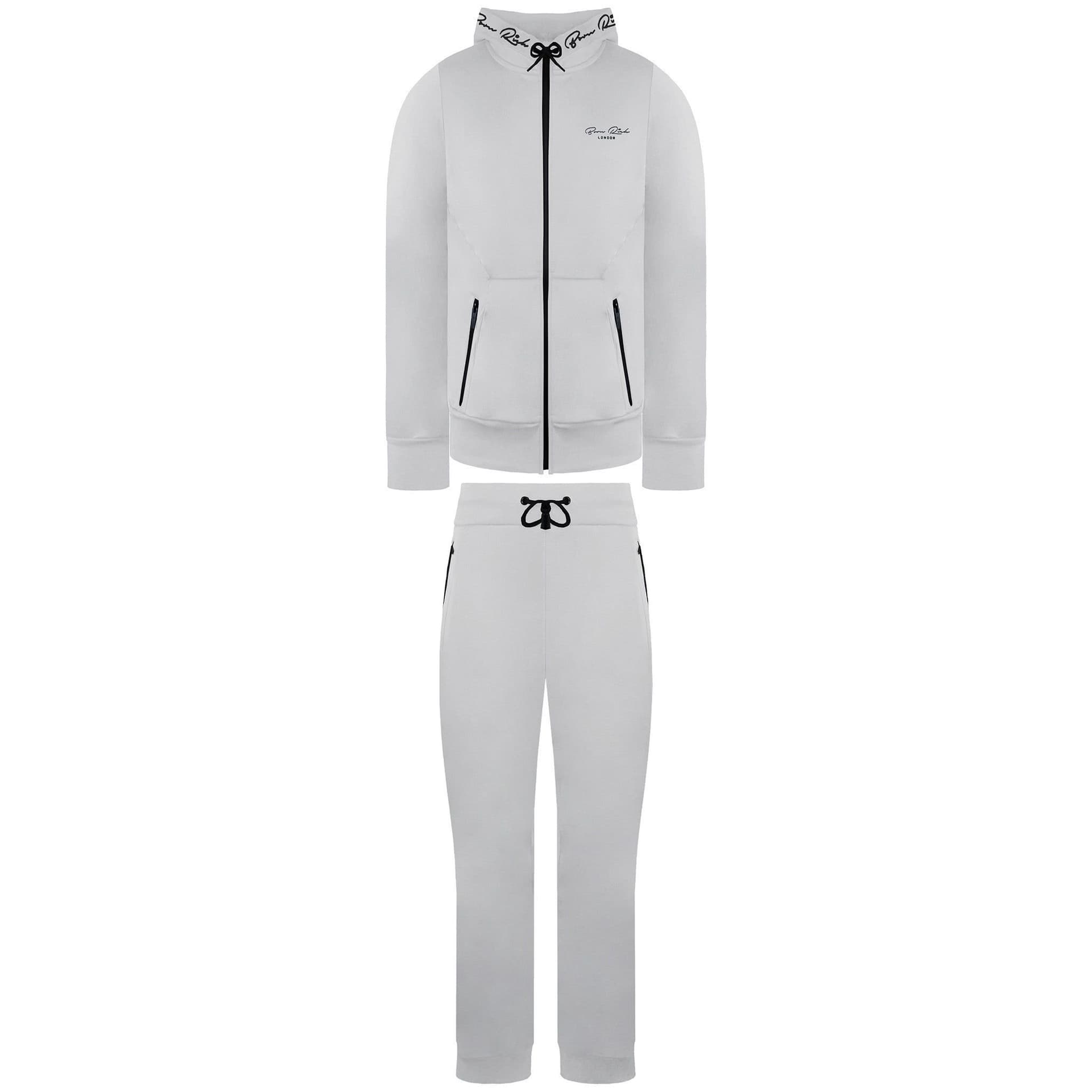 Born Rich Born Rich Men's Agosto Tricot Mystic Grey Tracksuit
