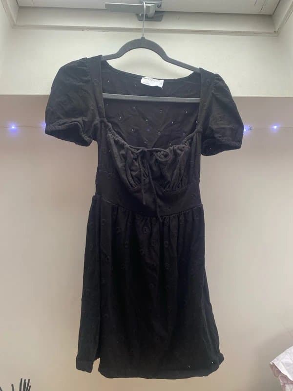 ASOS Black embroidered mini Asos Dress