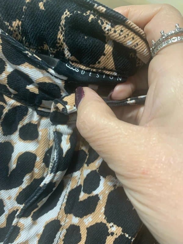 ASOS Asos sz 16 leopard denim short shorts