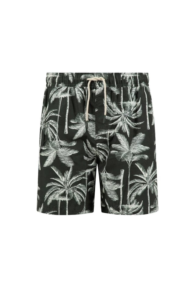 Weird Fish Weird Fish Men's Orcha Printed Swim Shorts in Black - 2