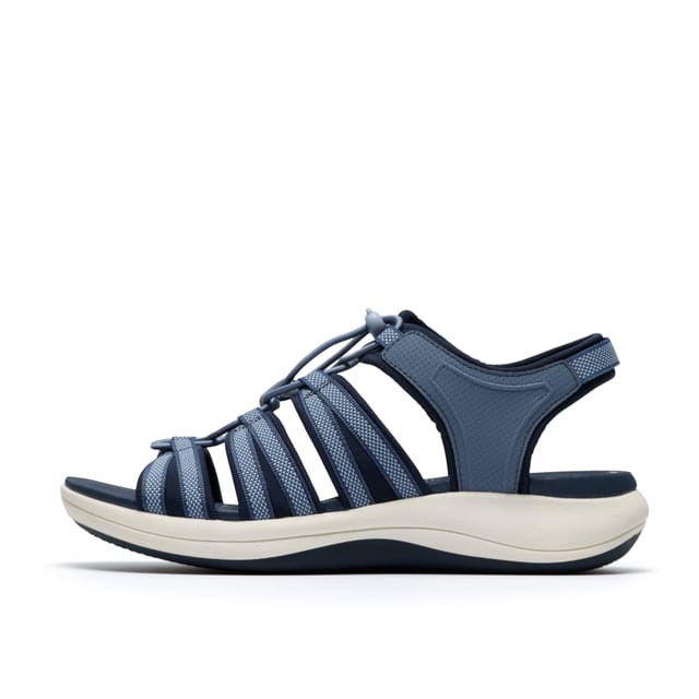 Clarks Clarks Women's Mira Mabel Navy Flat Sandals in Blue - 2
