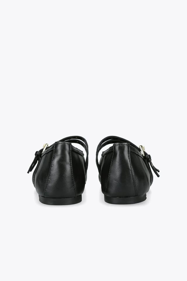 Steve Madden STEVE MADDEN Women's 'Lydia Black' Leather Flats in Black - 3