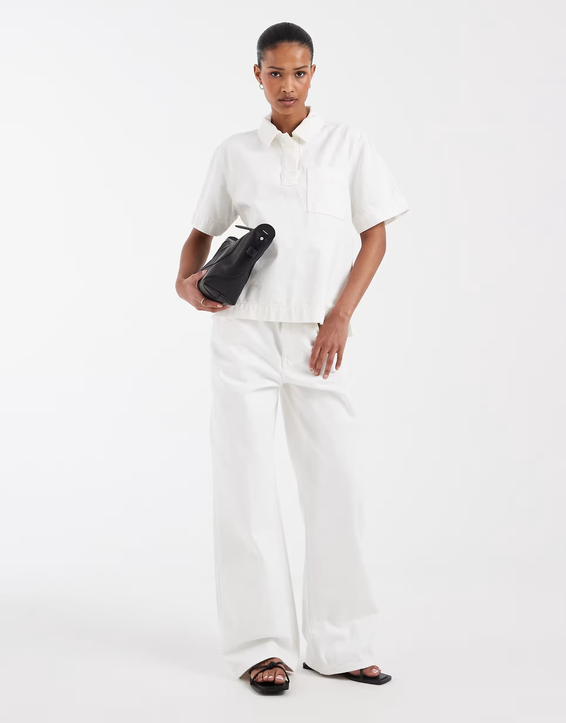 ASOS Lacoste Ecru Denim Co-ord Set