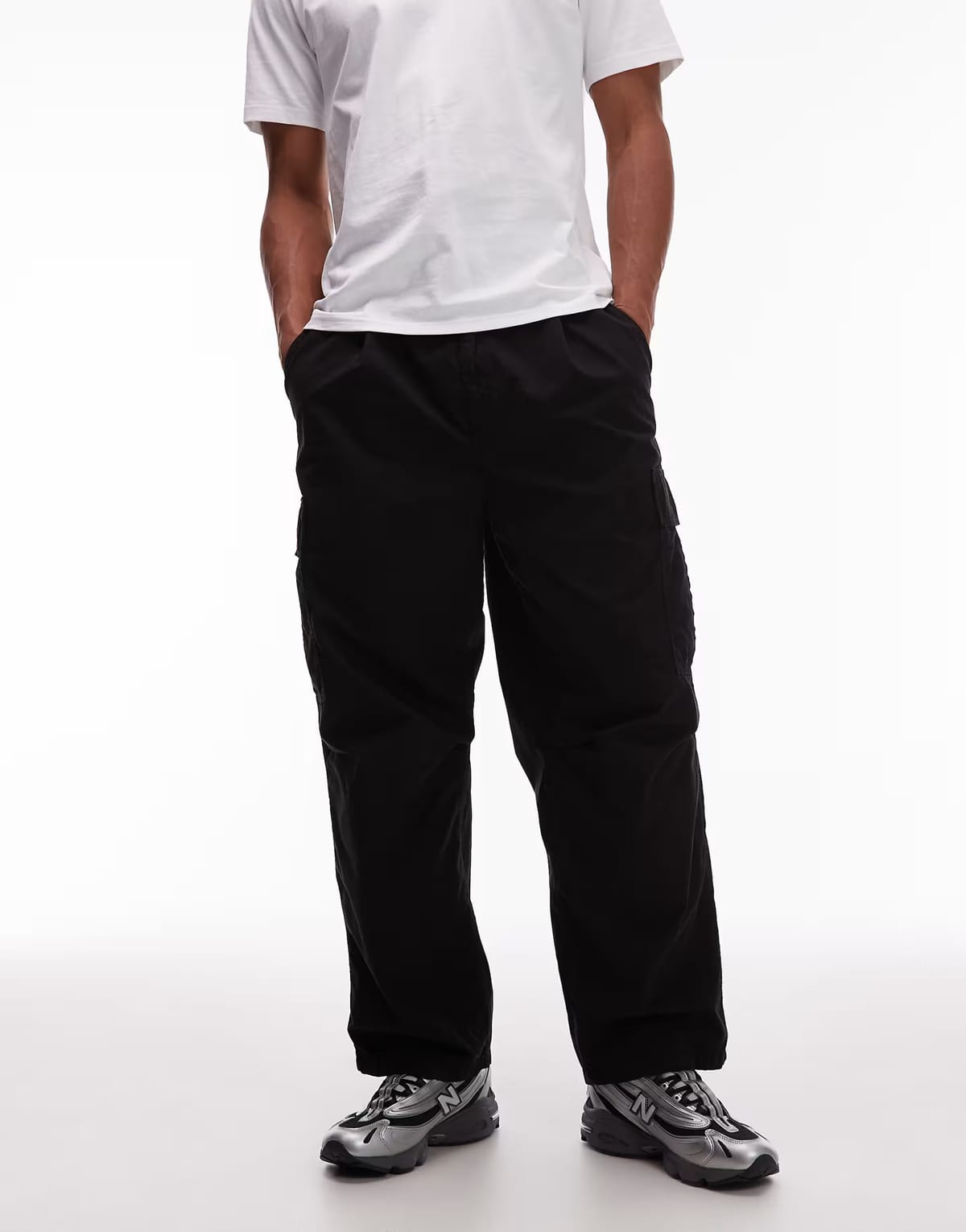 ASOS Carhartt WIP cole relaxed fit cargo trouser in black - 1