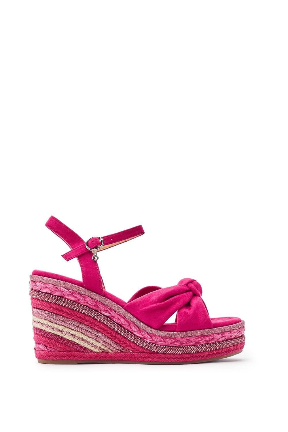 Moda In Pelle Moda In Pelle Women's 'Meerah' Alcantara Wedges in Fuchsia