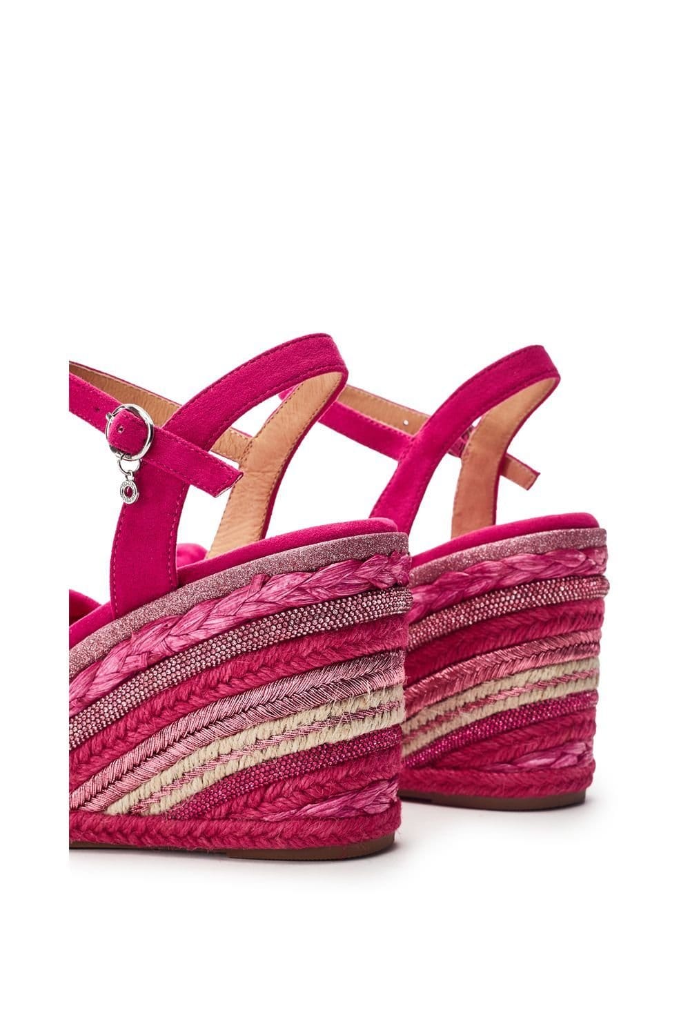 Moda In Pelle Moda In Pelle Women's 'Meerah' Alcantara Wedges in Fuchsia - 4