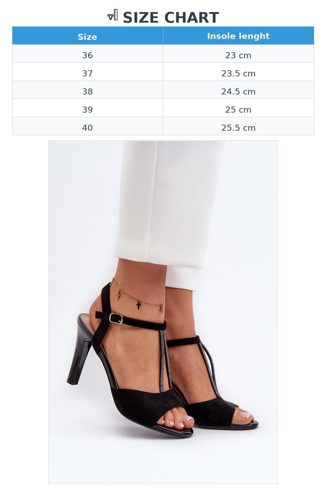 Love Lace Love Lace Women's Faux Suede Strappy Stiletto Heel Sandals for Elegant Comfort in Black - 4