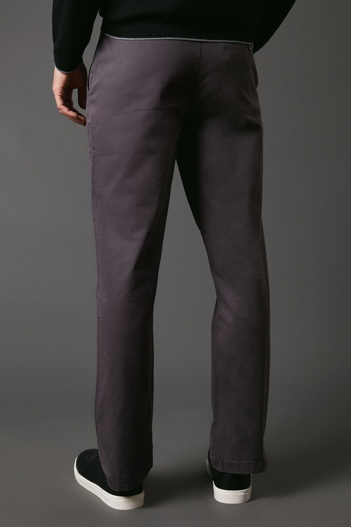 Maine Maine Men's Premium Chino Trousers in Dark Grey - 3
