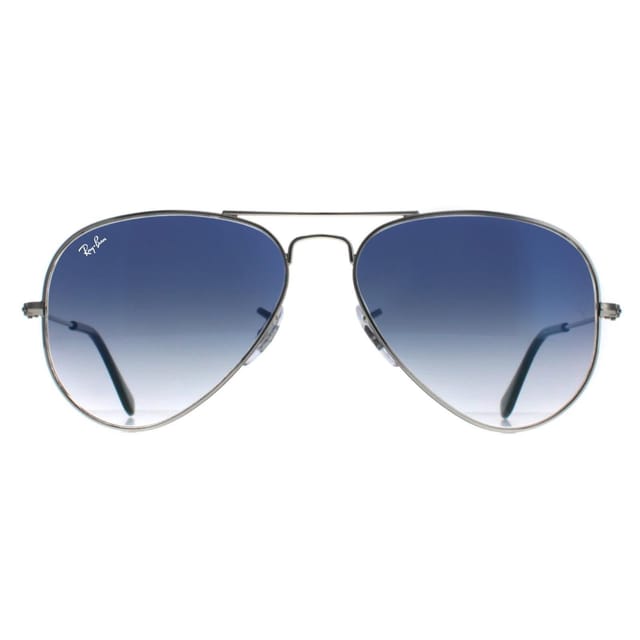 Ray-Ban Ray-Ban Men's Aviator Silver Gradient Light Blue Sunglasses - 2