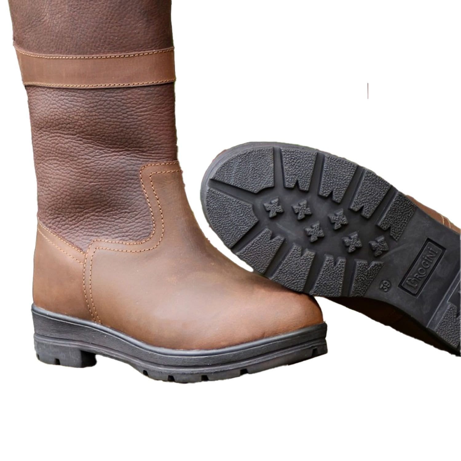 Brogini Brogini Women's Pembroke Classic Grain Leather Country Boots in Brown - 4