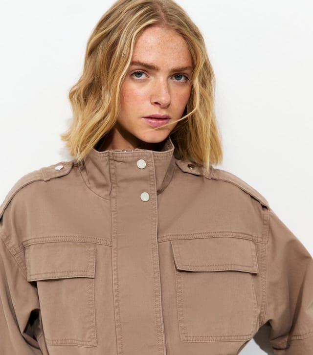 New Look Women's Mink 4 Pocket Shacket New Look - 2
