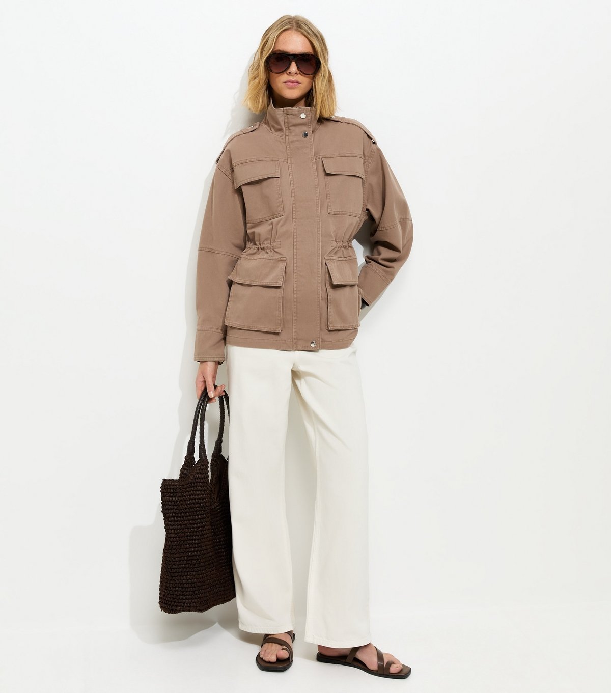 New Look Women's Mink 4 Pocket Shacket New Look - 3