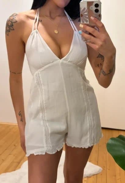 Bershka Bershka Jumpsuit weiss S