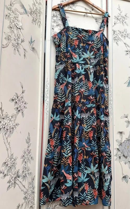 Sugarhill Brighton RARE!Jungle Sun Dress Holiday Shopping Sightseeing Cruise Safari Statement