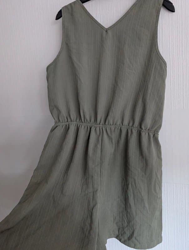 Shein Shein curve khaki playsuit