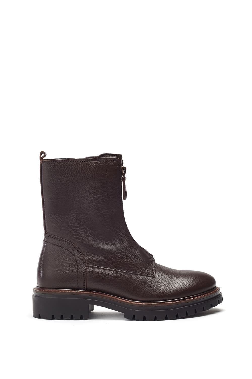 Moda In Pelle Moda In Pelle Dark Brown Leather Ankle Boots