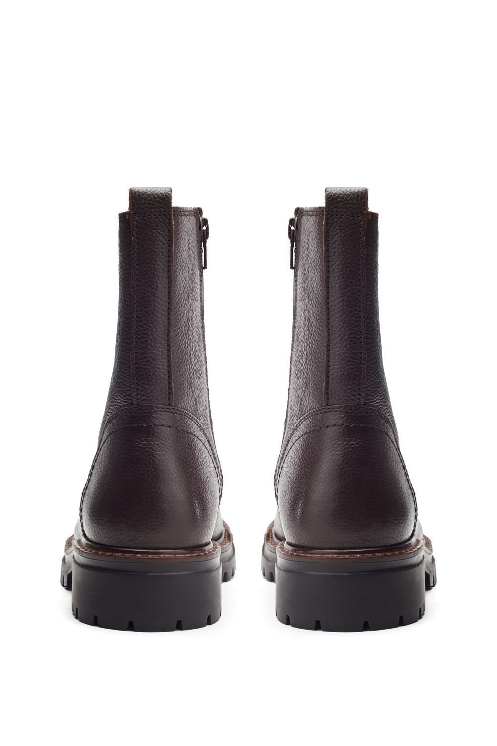 Moda In Pelle Moda In Pelle Women's 'Arru' Leather Ankle Boots in Dark Brown - 2