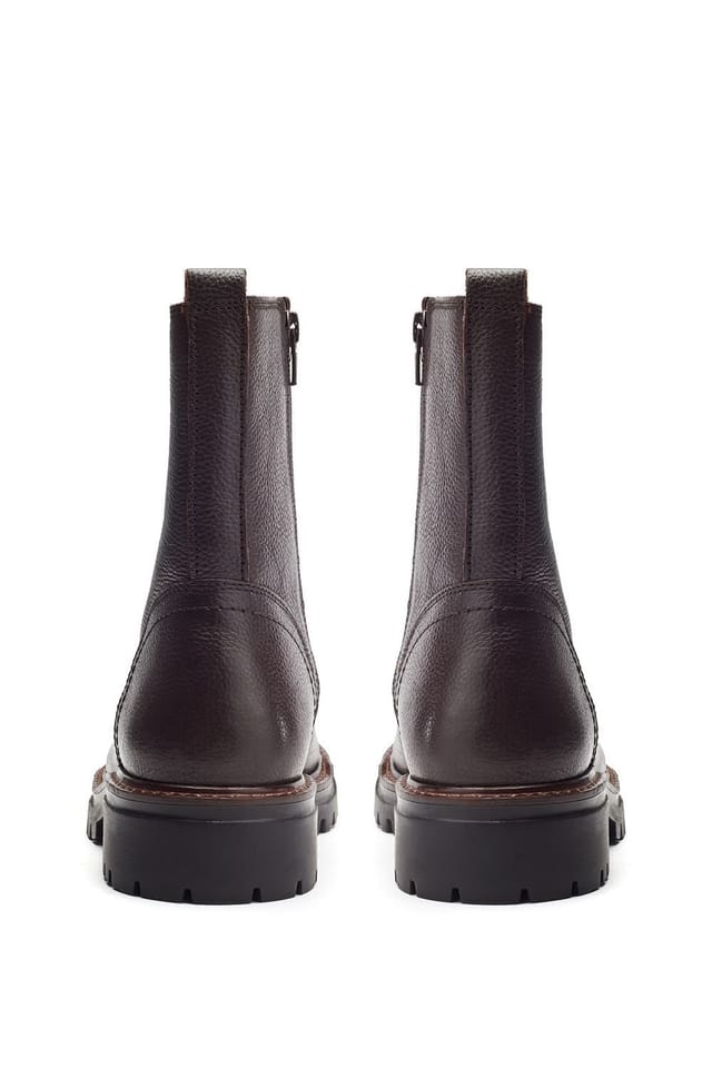 Moda In Pelle Moda In Pelle Women's 'Arru' Leather Ankle Boots in Dark Brown - 2
