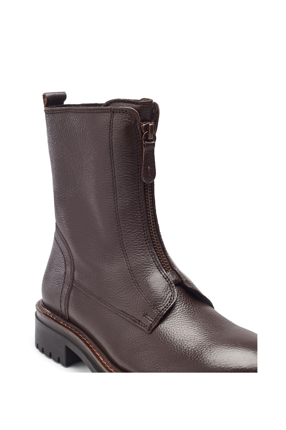 Moda In Pelle Moda In Pelle Women's 'Arru' Leather Ankle Boots in Dark Brown - 3