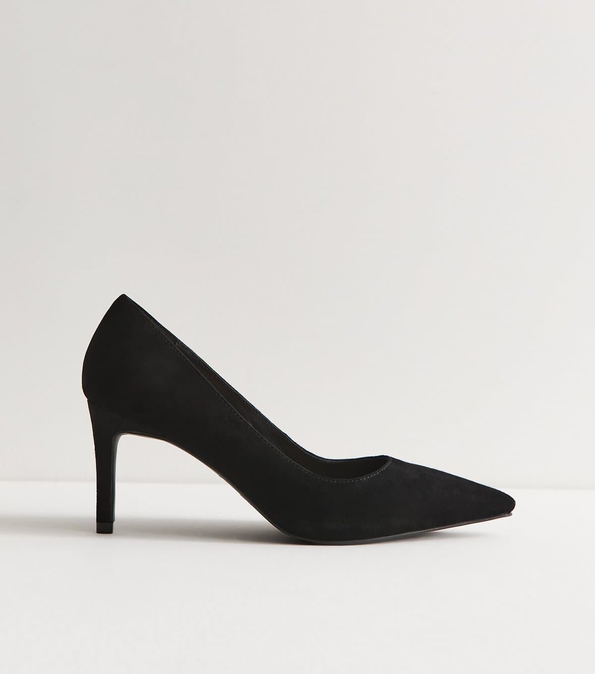 New Look New Look Black Suede Court Shoes