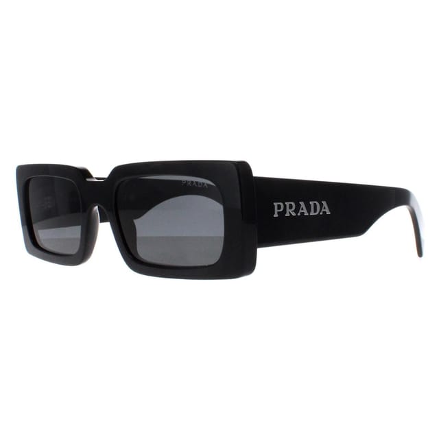 Prada Prada Women's Rectangle Black Dark Grey PRA07S - 2