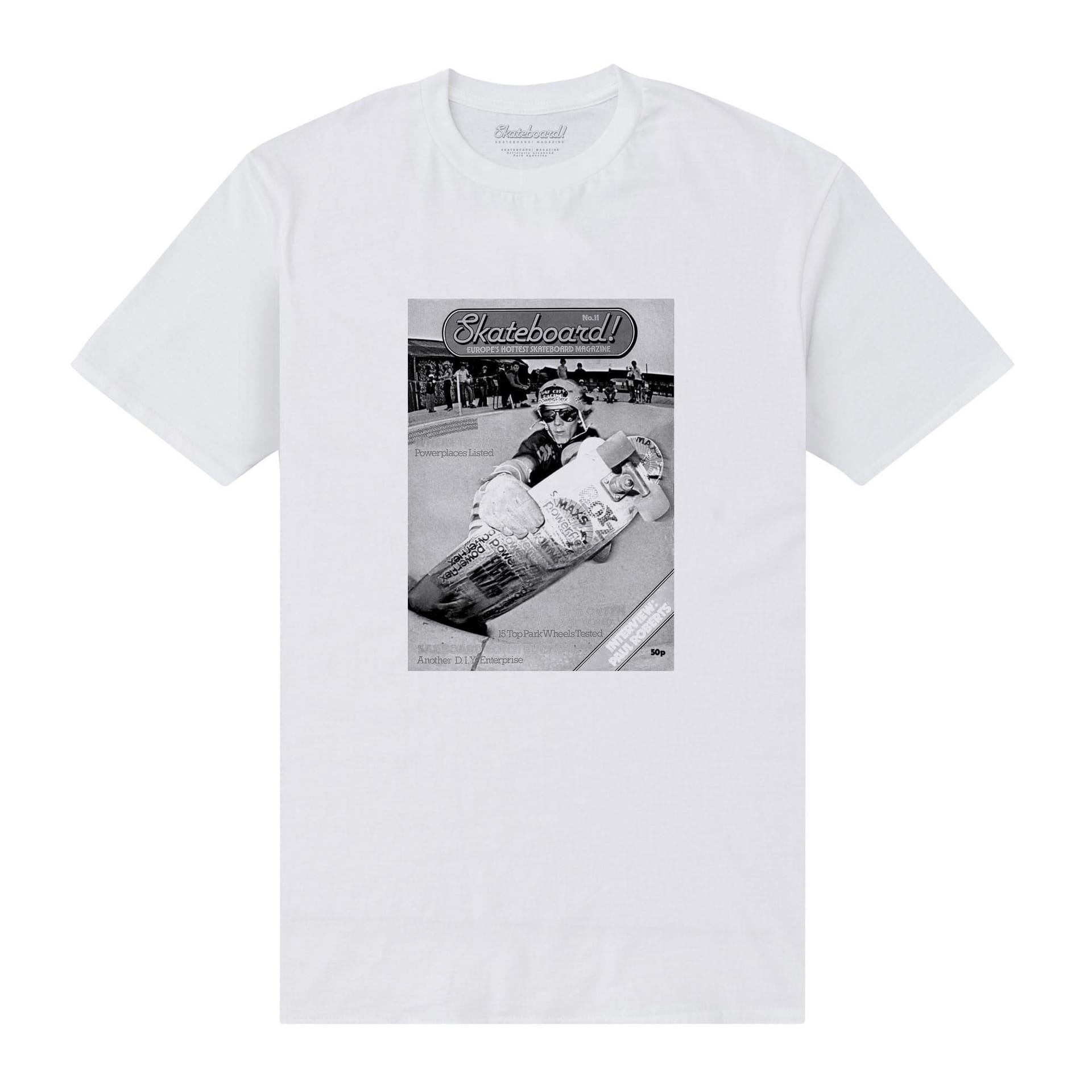 Skateboard! Men's Magazine Powerplaces T-Shirt in White