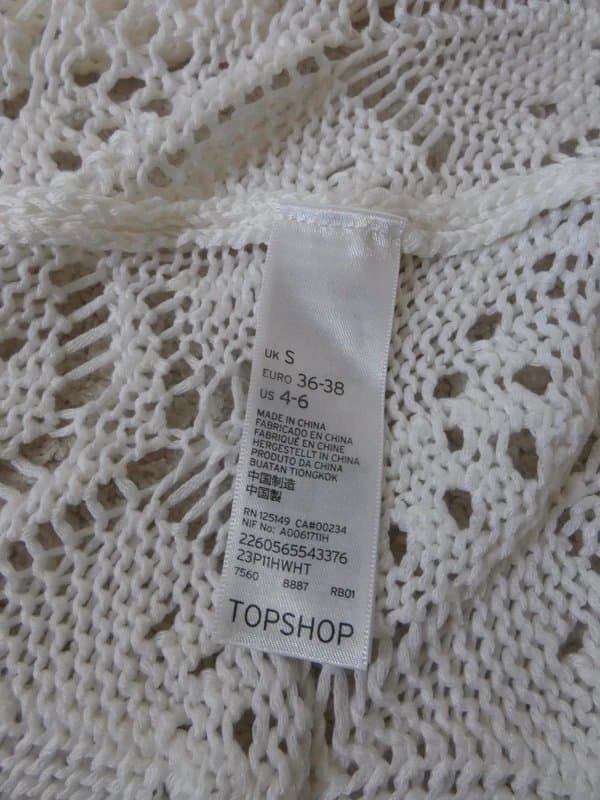 Topshop Topshop Crochet Midi Cardigan