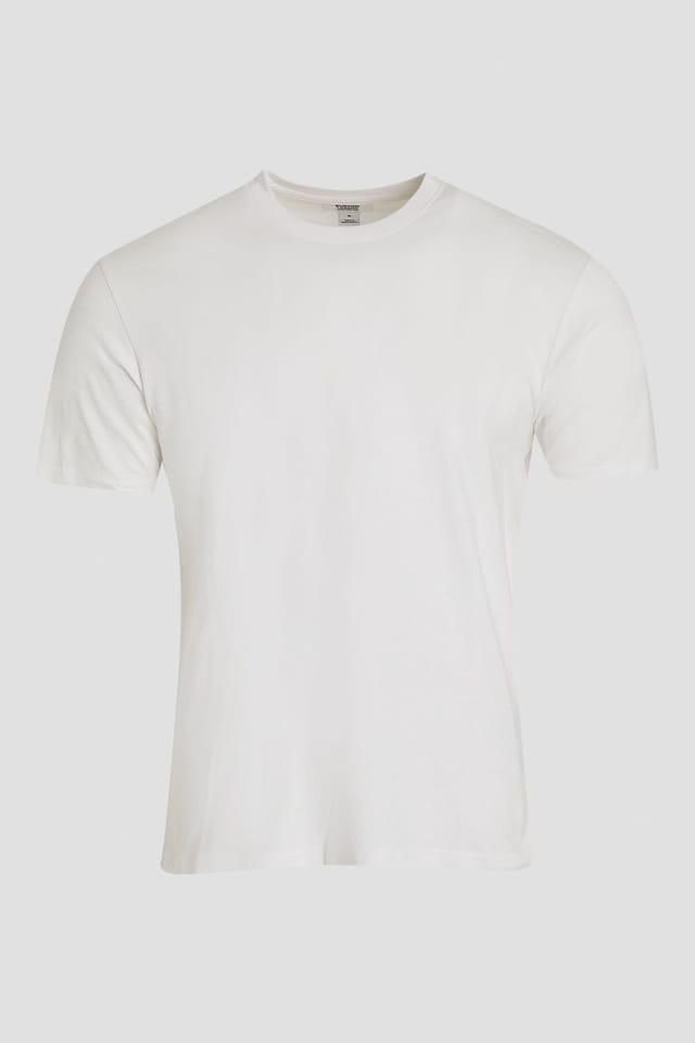 Burton Burton Men's Mixed 3 Pack Plain Crew Neck T-Shirts in White - 2