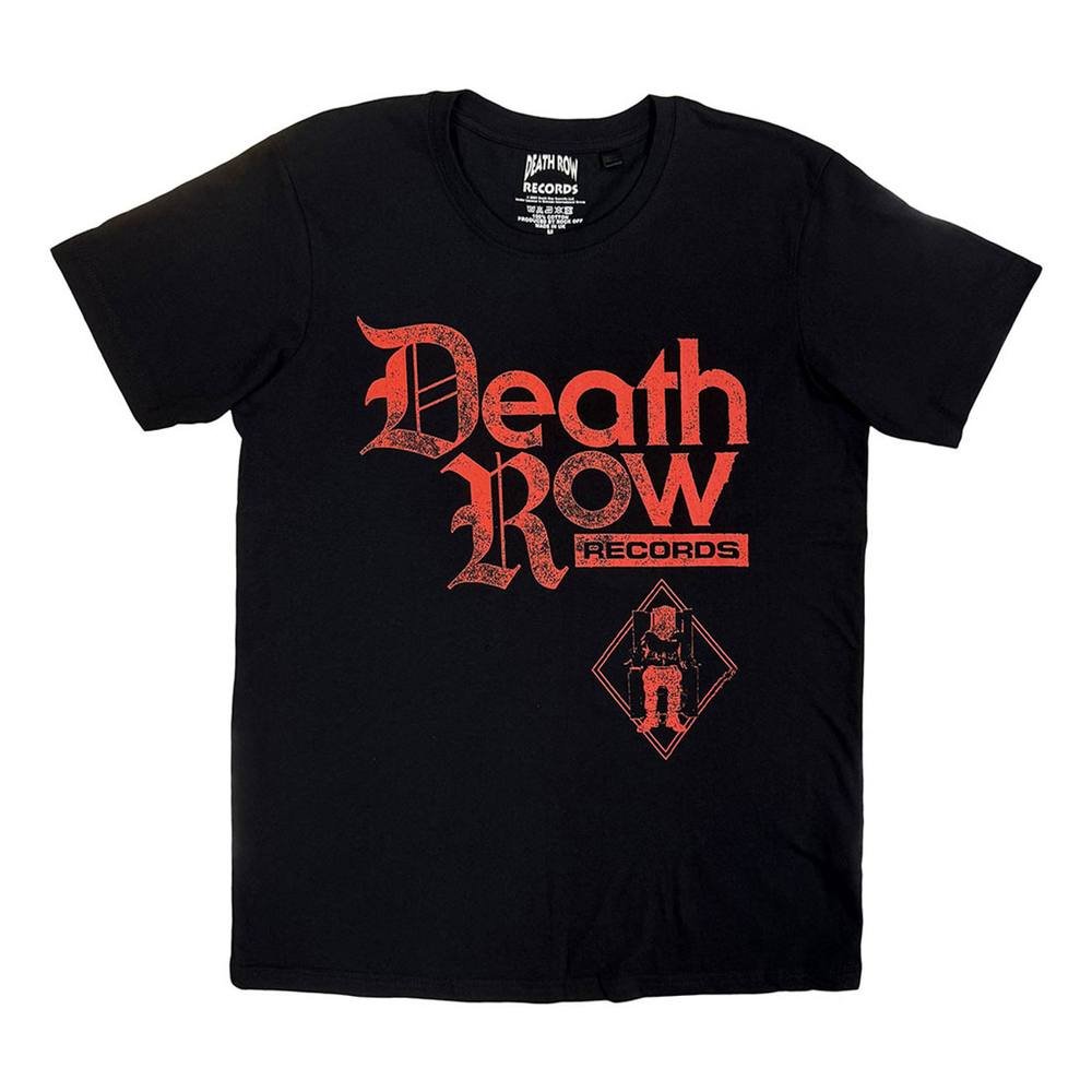 Death Row Records Death Row Records Men's Logo T-Shirt in Black - 3
