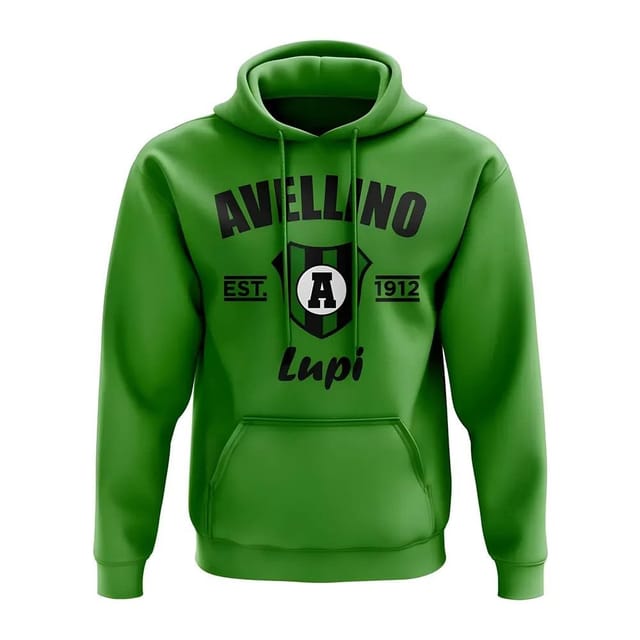 Avellino Avellino Men's Personalised Established Football Hoody in Green - 2
