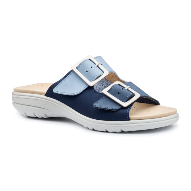 Hotter Hotter Women's 'Sunny' Nubuck Sandals in Dark Navy - 2