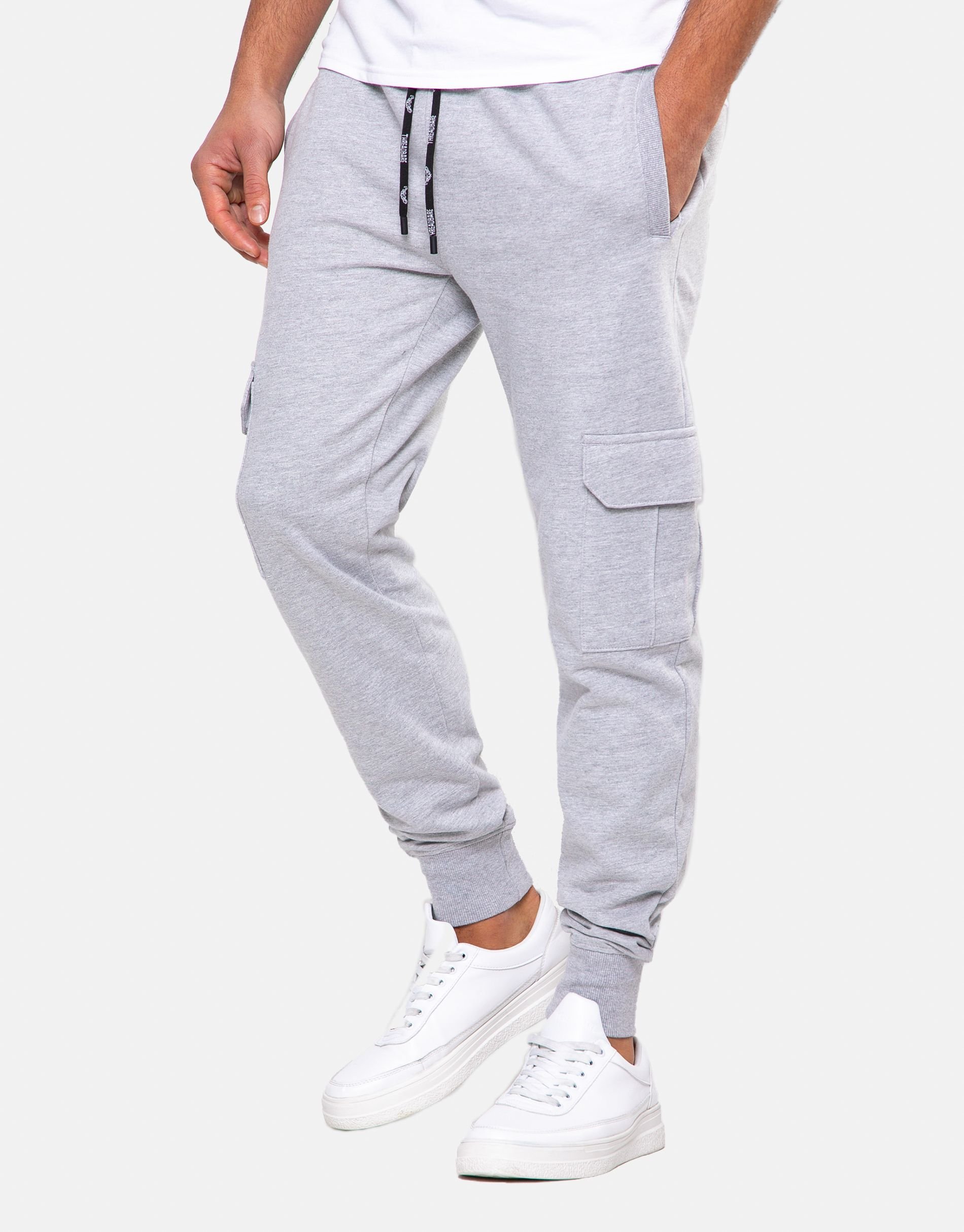 Threadbare Threadbare Men's 'Stefan' Cargo Style Joggers in Grey - 2