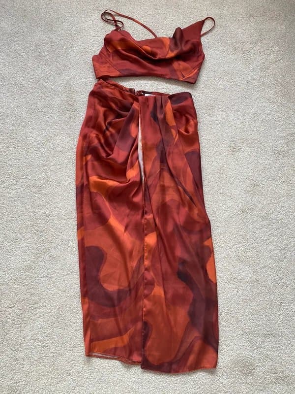 ASOS ASOS Luxe top and skirt co ord