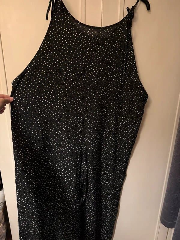 Shein Curve 3XL Polka Dot wide leg jumpsuit