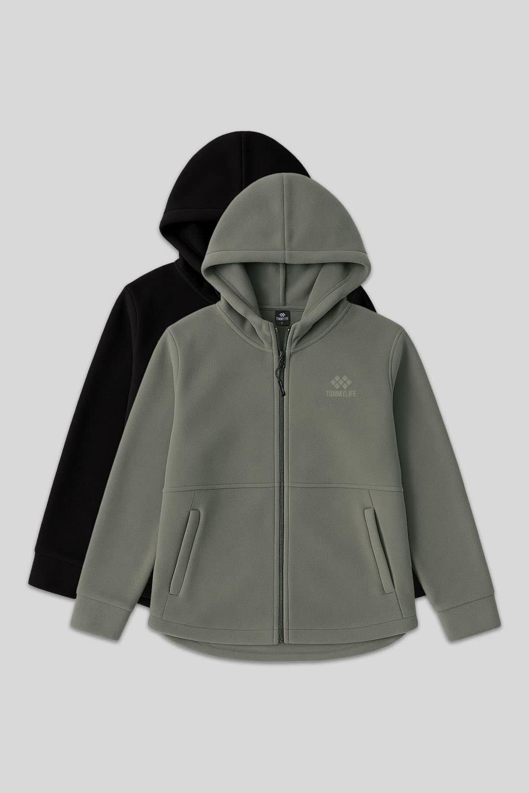 Tommy Life Tommy Life Women's Plush Zip-front Hooded Sweatshirt