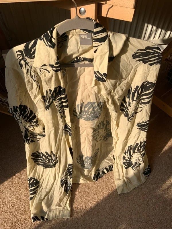 ASOS Medium cream summer shirt