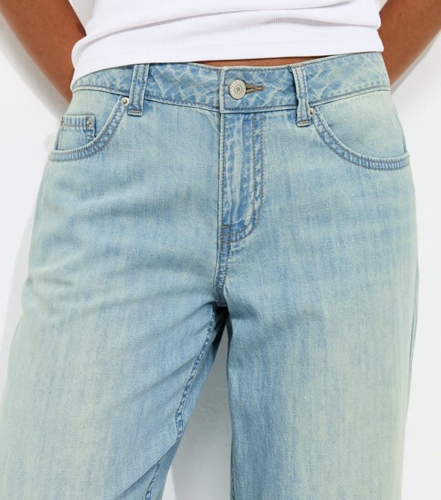New Look Women's Light Blue Denim Wide Leg Jeans New Look - 3