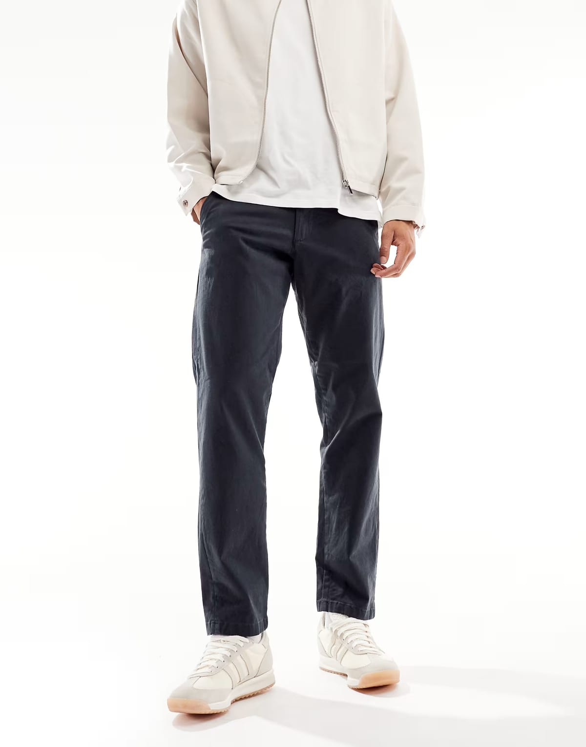 ASOS Jack & Jones relaxed fit chino in navy - 1