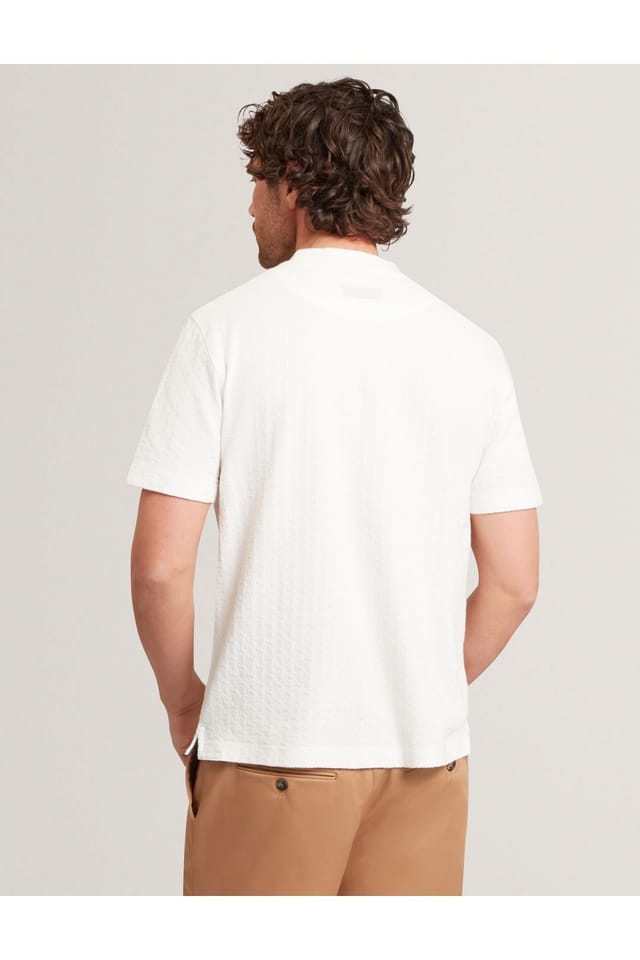 Ted Baker Ted Baker Men's ELDONNSS Textured T-Shirt White - 3