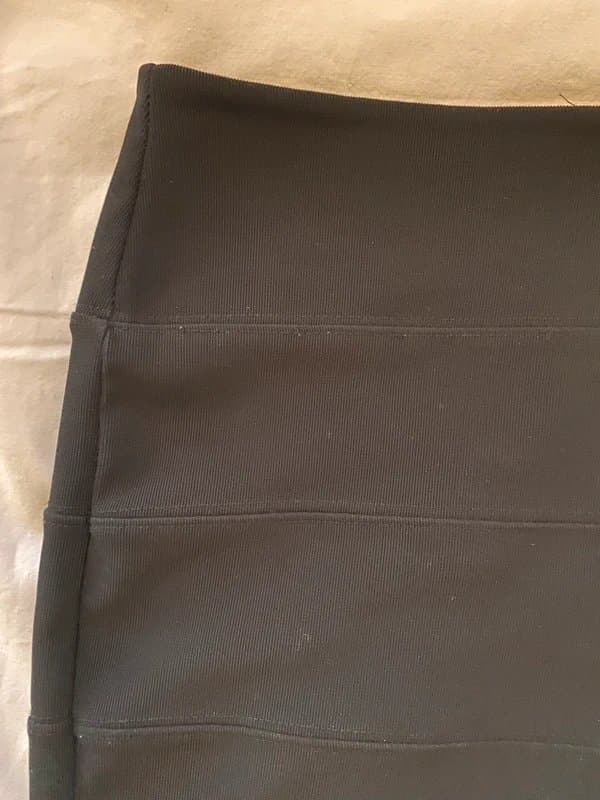 Topshop Stretch black fitted skirt