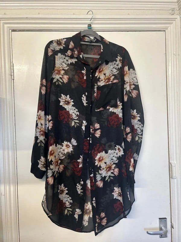 New Look black New Look longline blouse size 12 - 1