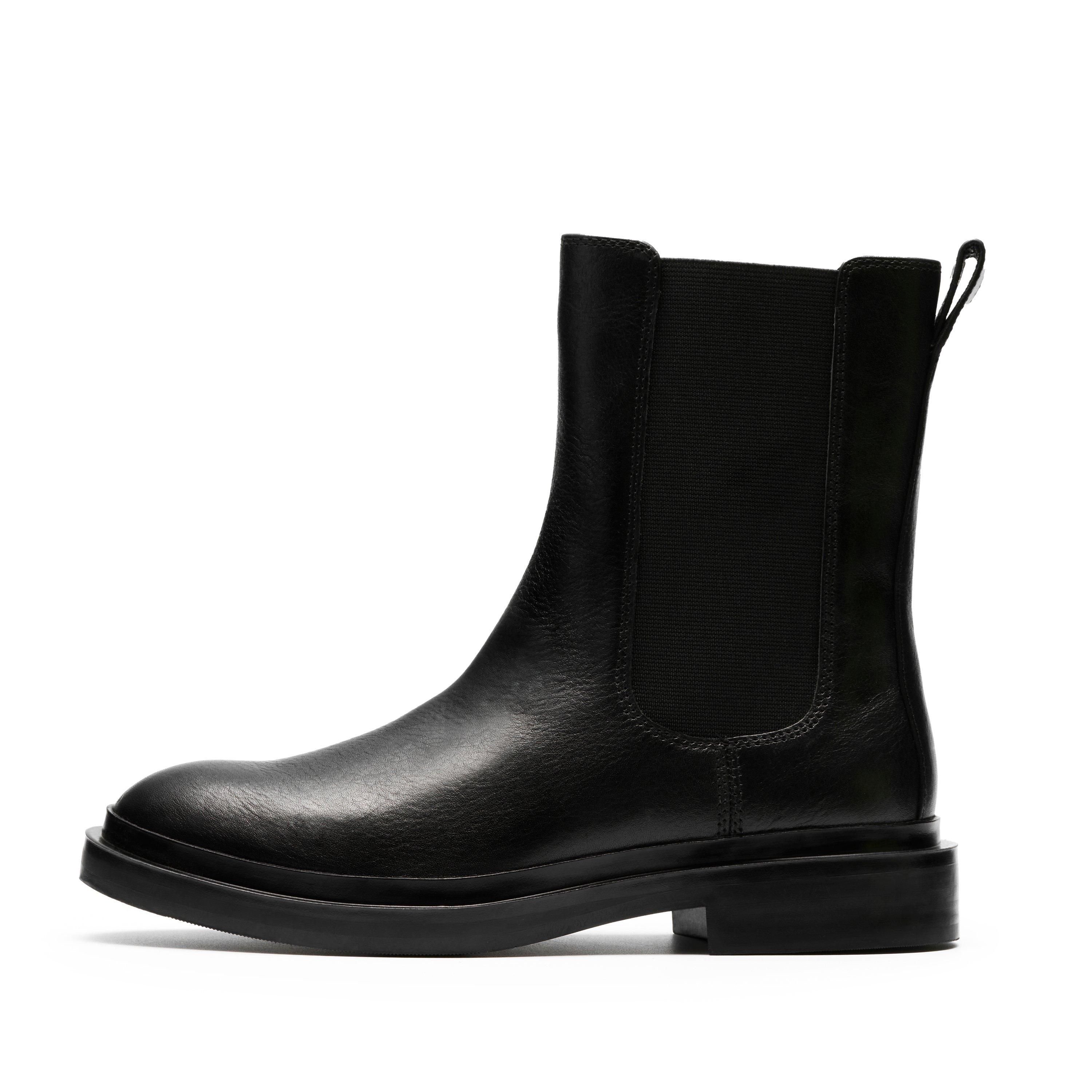 Clarks Clarks Women's Previa Top Black Leather Ankle Boots, Chelsea Boots - 2