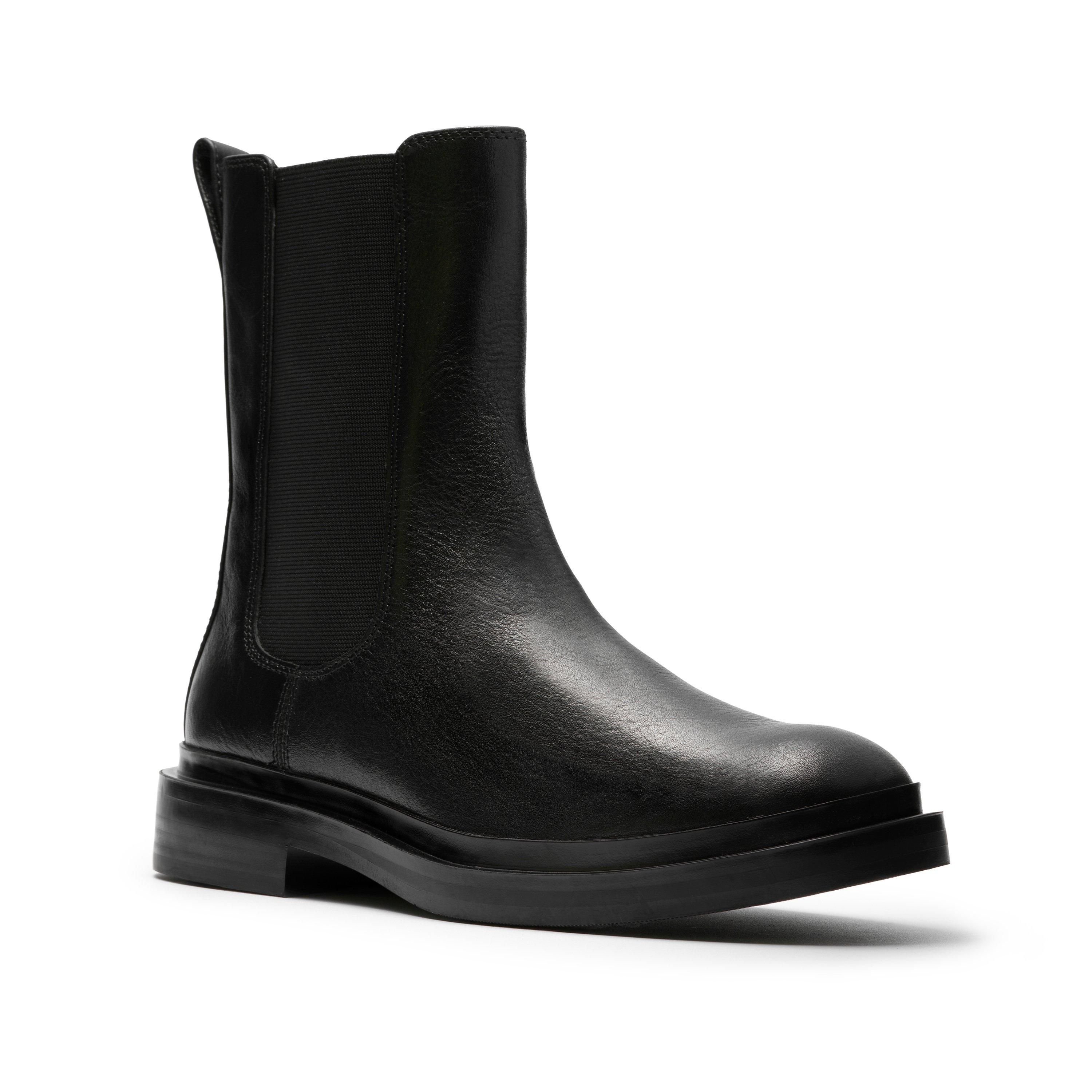 Clarks Clarks Women's Previa Top Black Leather Ankle Boots, Chelsea Boots - 4