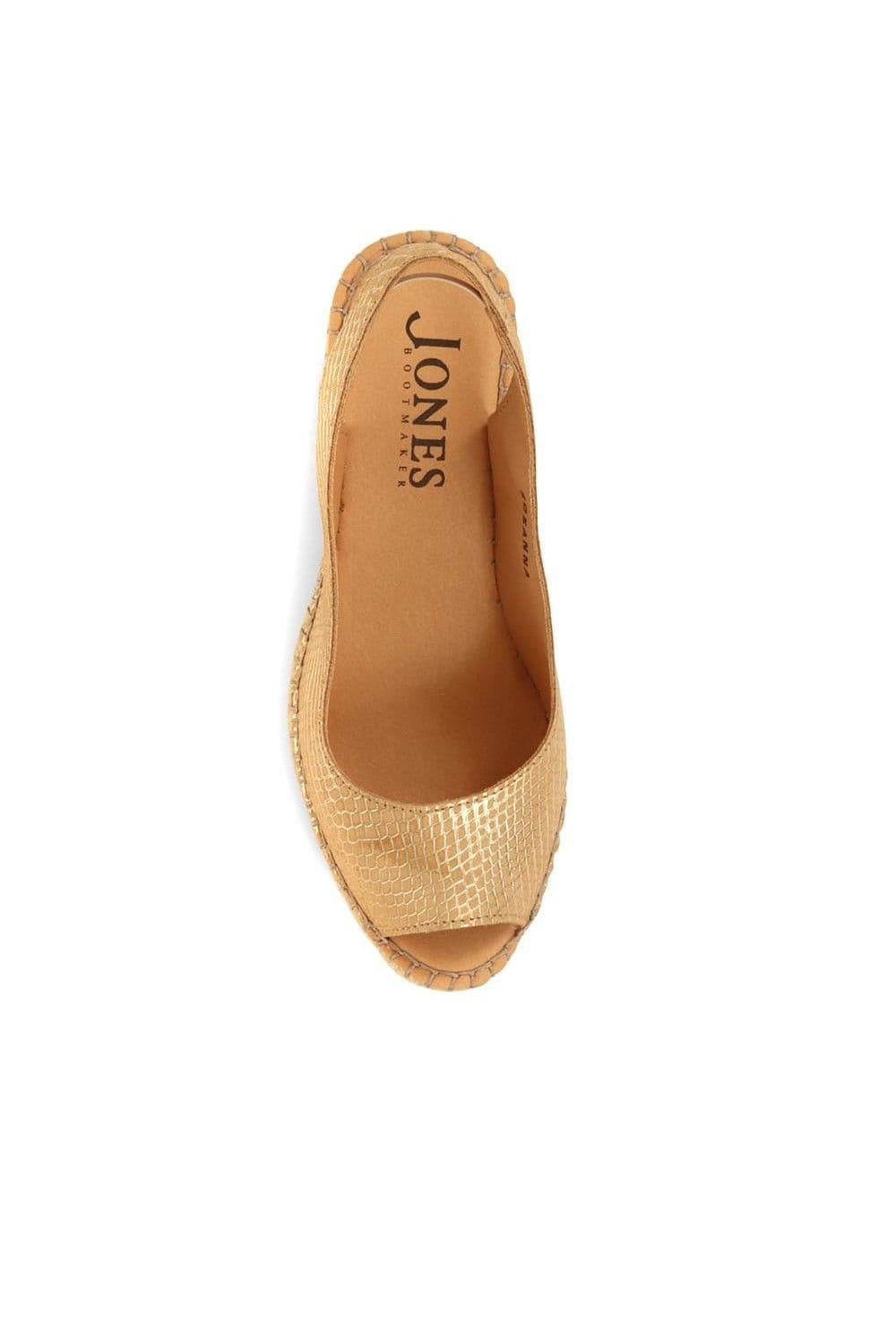 Jones Bootmaker Jones Bootmaker Women's Rosanna Slingback Wedges in Gold - 4